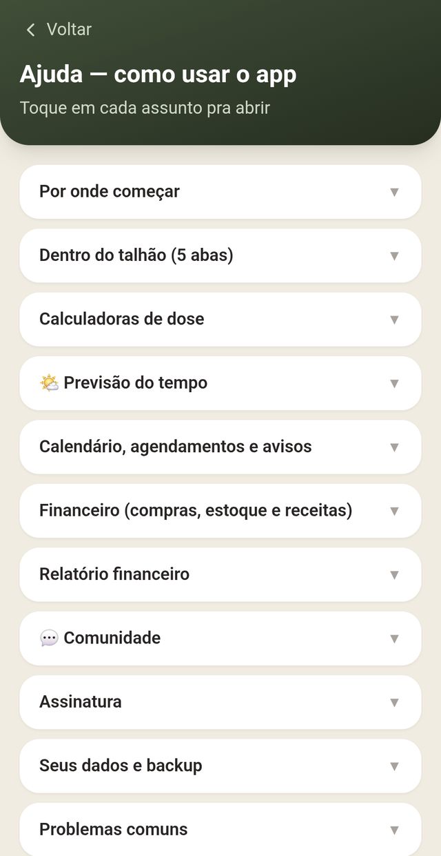 Ajuda: como usar o app